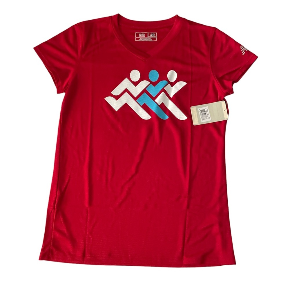 NEW BALANCE Women's Everyday Runners Tee - Run Girl Short Sleeves Shirt